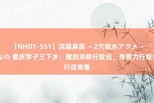 【NHDT-551】浣腸麻薬 ～2穴噴水アクメ～ ひなの 重庆学子三下乡：雕刻深耕行致远，身膂力行绽青春