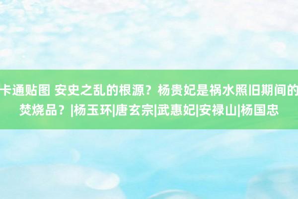 卡通贴图 安史之乱的根源？杨贵妃是祸水照旧期间的焚烧品？|杨玉环|唐玄宗|武惠妃|安禄山|杨国忠